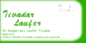 tivadar laufer business card